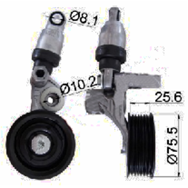 P03007  31170-5A2-A01 Tensioner Pulley Engine Tensioner for Honda