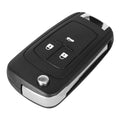 KEYYOU Flip Folding Remote car Key Shell For Chevrolet Cruze Epica Lova Camaro Impala  2 3 4 5 Button HU100 Blade